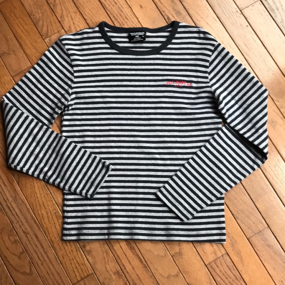 Vintage Polo Jeans Striped Long Sleeve Tee